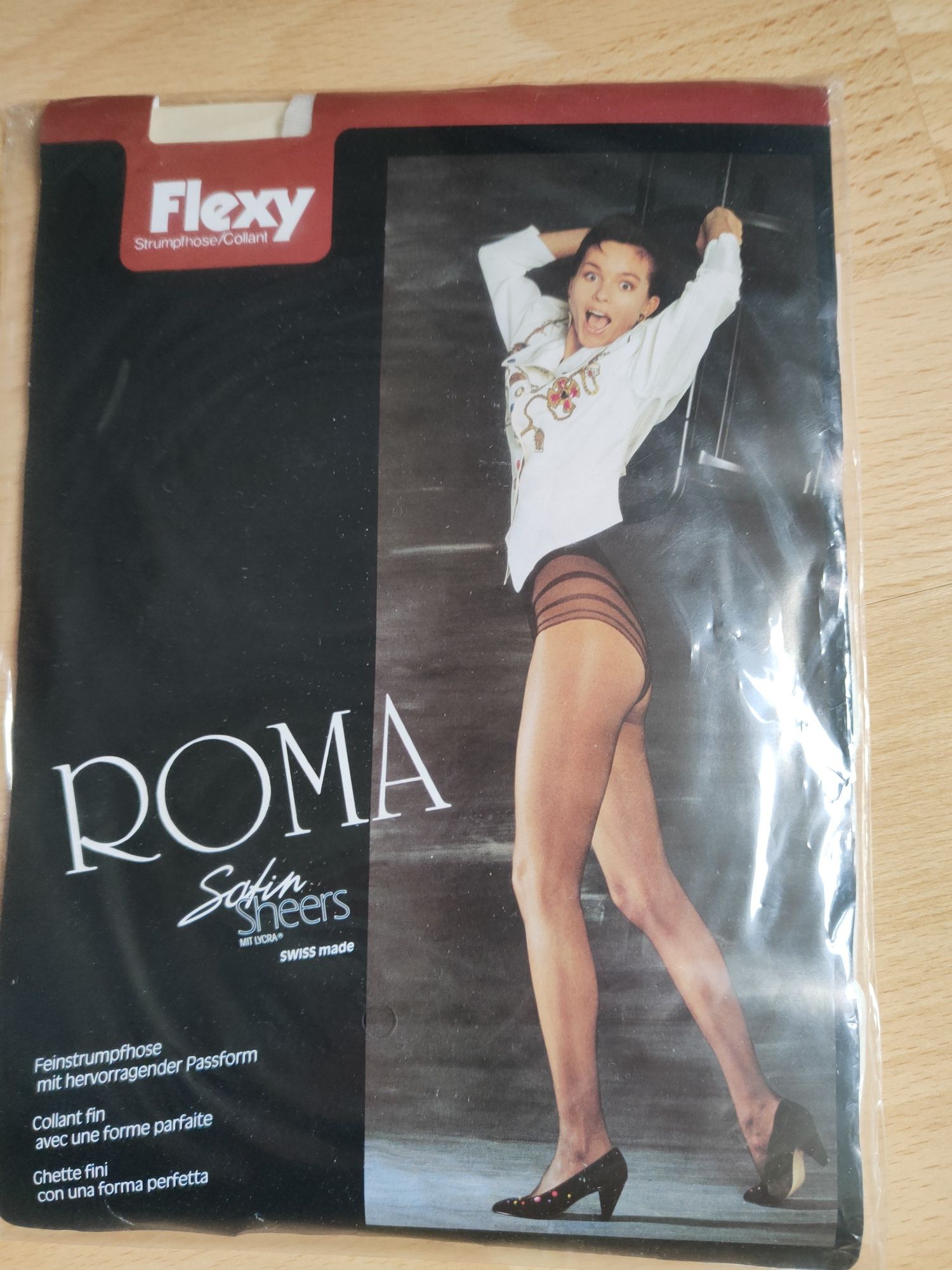 Białe rajstopy Flexy