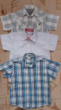 Рубашки с короткими рукавами на возраст 4-5 лет