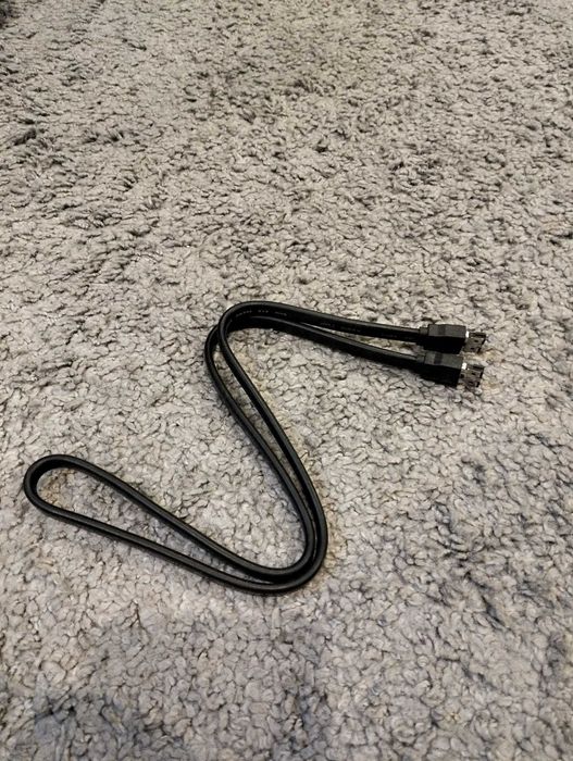 Kabel SATA 0,5 metra czarny