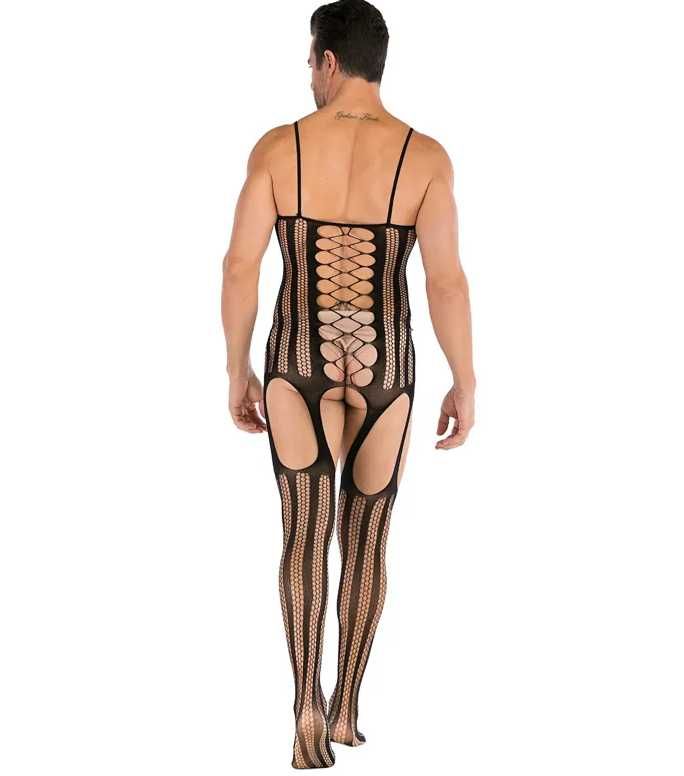 MĘSKA bielizna erotyczna bodystocking body komplet