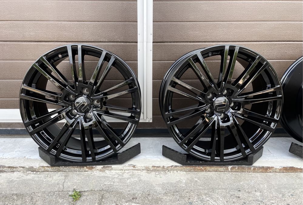 4x felgi aluminiowe Czarne 5x112 r18 et35 8J Alufelgi 18” |Germany