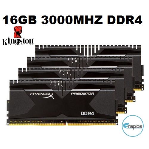 Memórias Kingston HyperX Predator 16GB (4x 4GB) DDR4 3000MHz