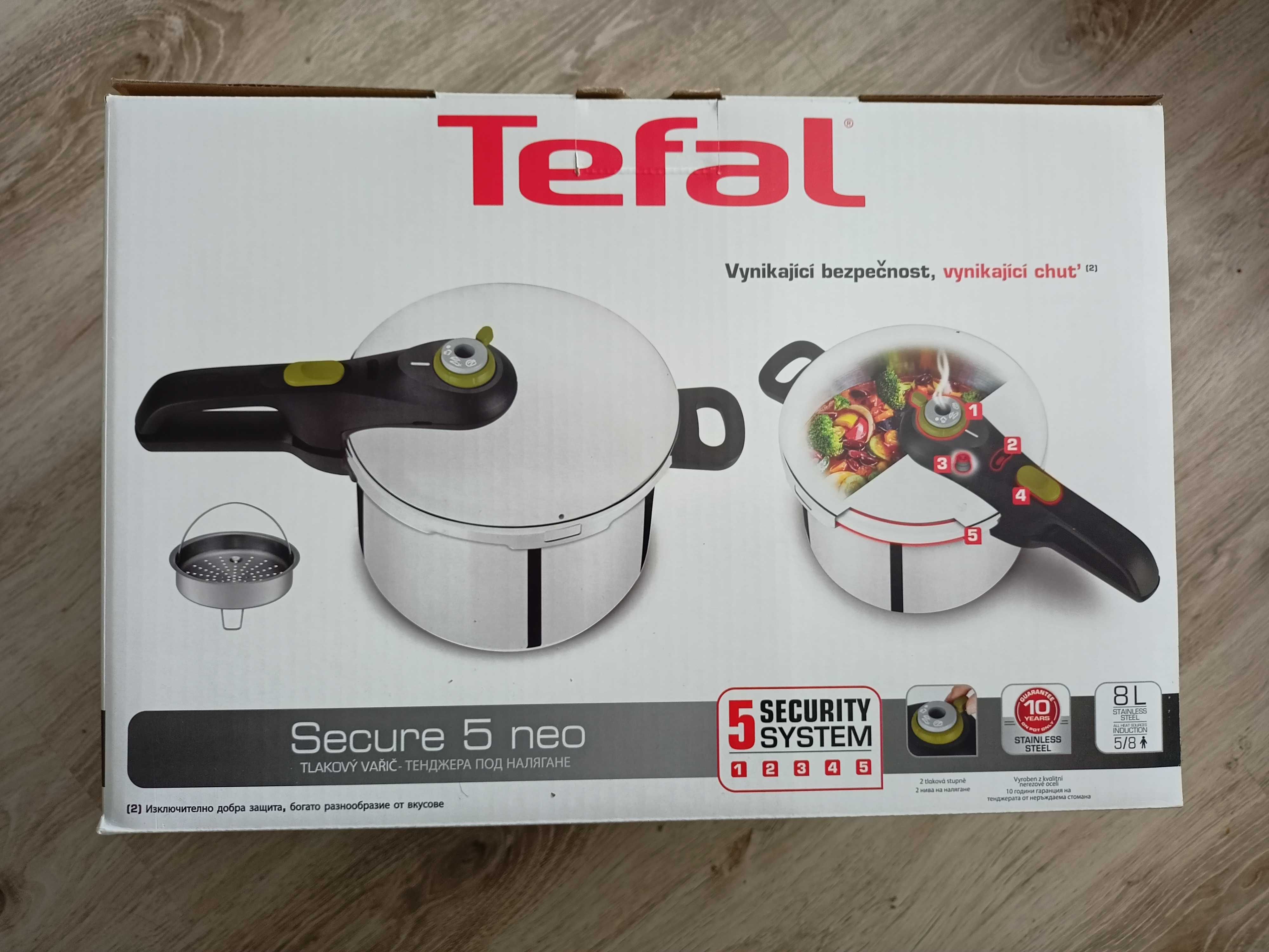 NOWY Szybkowar Tefal 8l Secure5 Neo