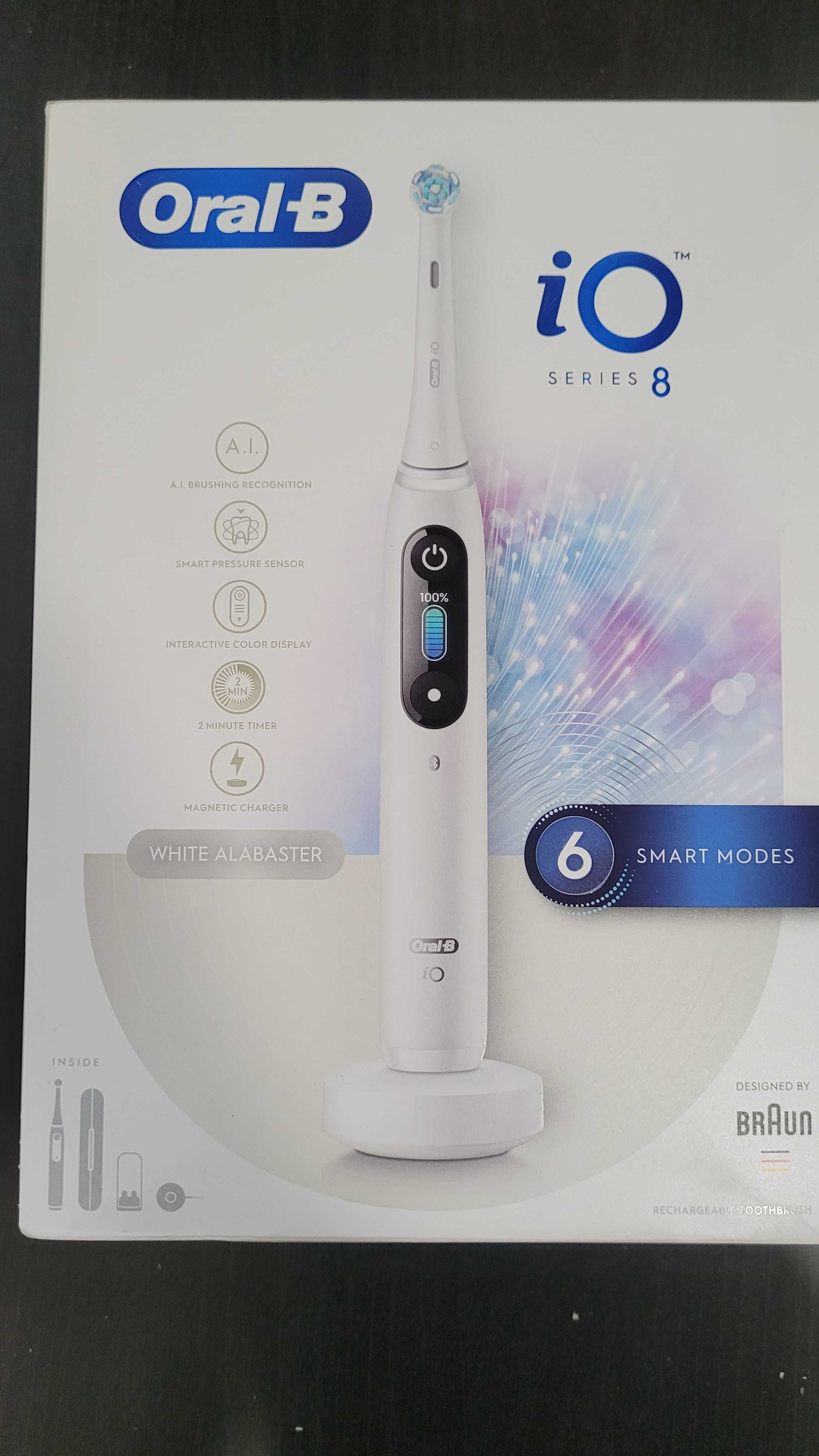 Szczoteczka magnetyczna ORAL-B iO 8 White NOWA + GWARANCJA