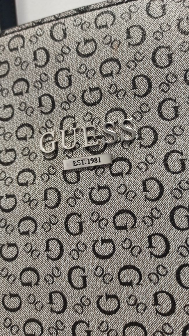 Torba Guess shopper duża czarna torebka