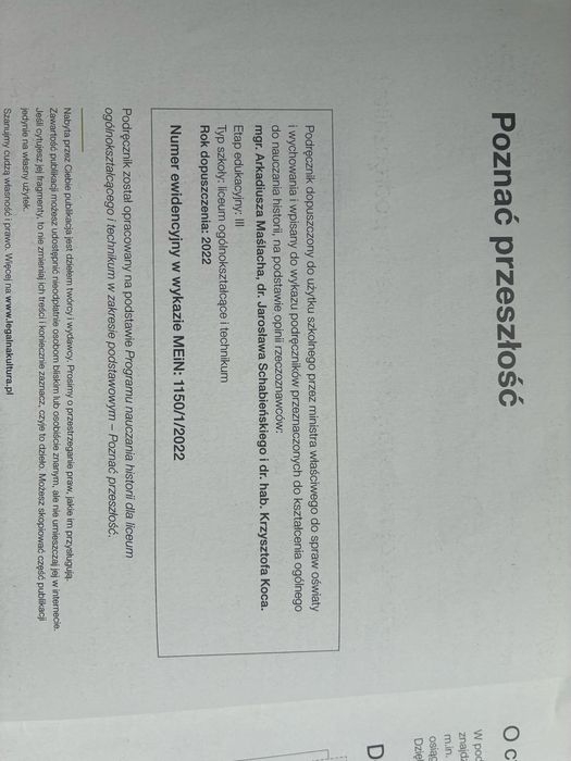 Poznaj przeszłość 1