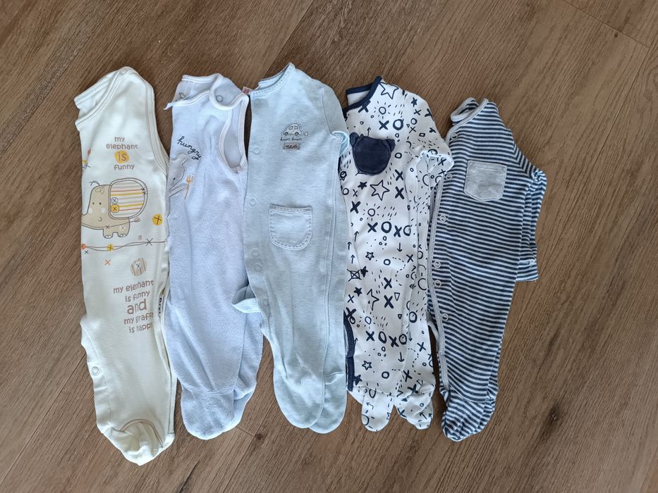 Zestaw pajacyków niemowlęcych r. 62