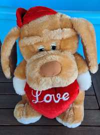 Peluche castanho "LOVE"