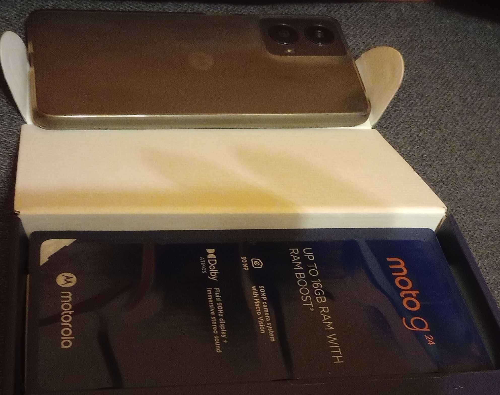 Jak nowy smartfon Motorola Moto G24 128GB 8+8GB RAM 8 rdzeni etui Gw.