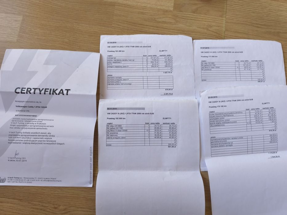 VW Caddy 1.9 TDI Chiptuning