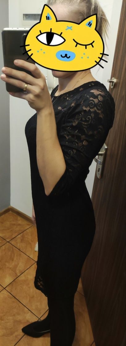 Sukienka koronkowa / klasyczna czarna