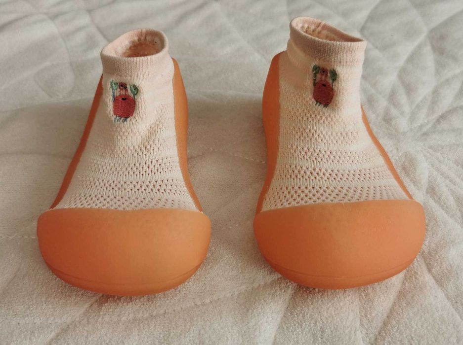 Buciki do nauki chodzenia Attipas Crab Peach 21.5