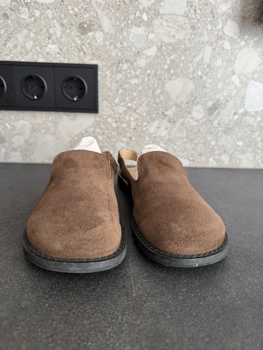 Клоги сабо з натуральної замші і з натуральної шкіри анатомічний носок
