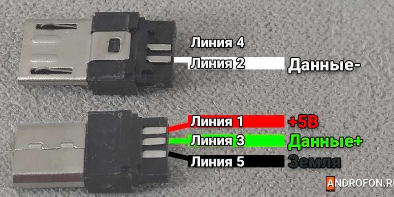 Разборной MicroUsb штекер разъем тип папа - 5-pin коннектор штекер