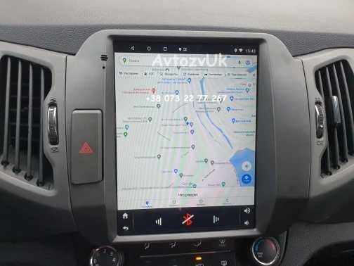 Магнитола SPORTAGE Kia GPS 2 din КИА Спортедж Tesla CarPlay Android 14