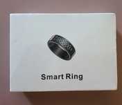 Smart ring z wyświetlaczem, rozmiar 14, czarny.