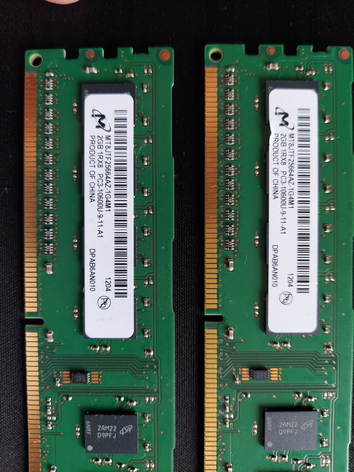 Пам'ять MICRON 2GB DDR3 1333 MHz 2шт.