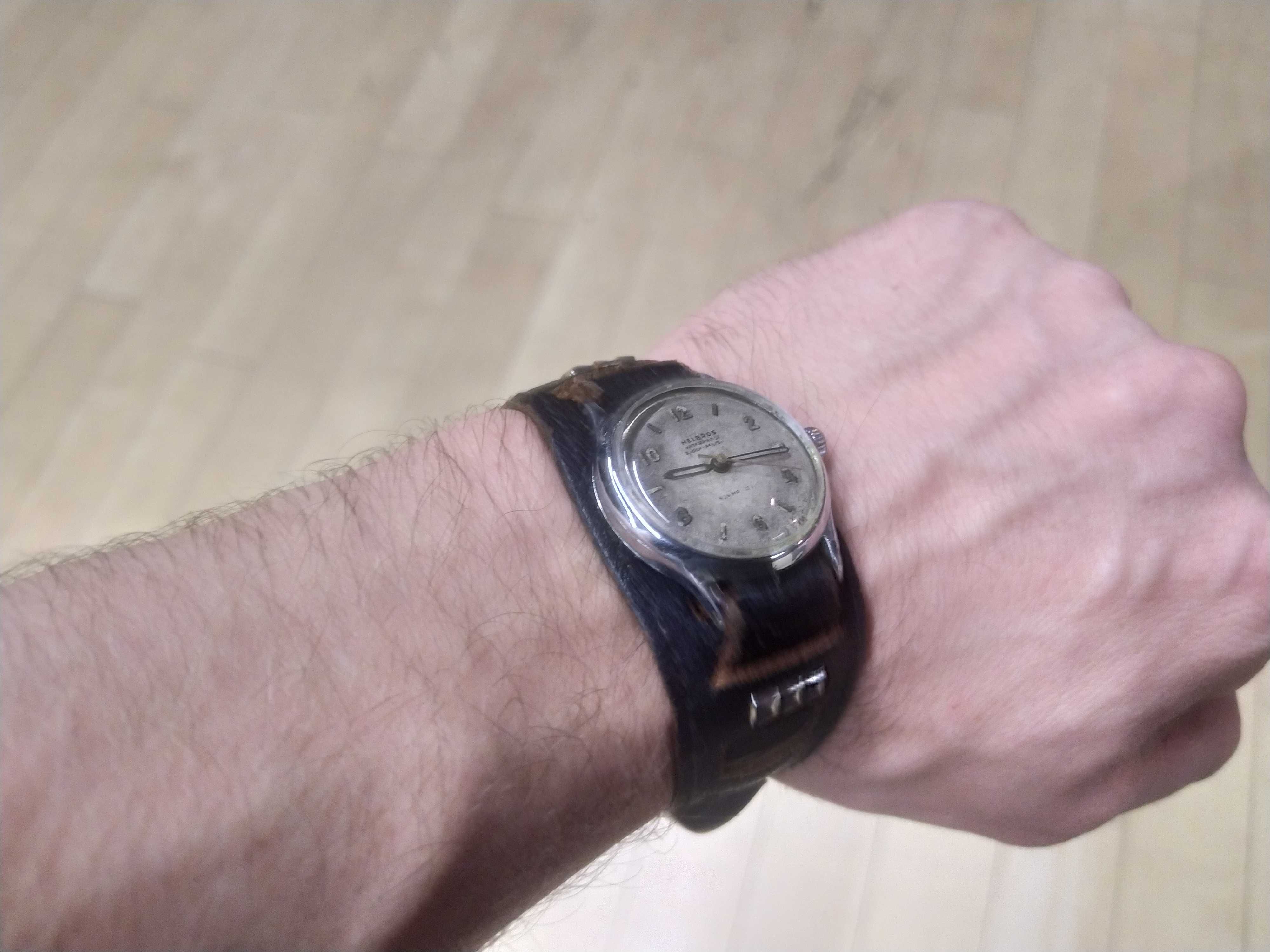 Zegarek Wojskowy Helbros lata 40 !! Oryginał Swiss Vintage Mechaniczny