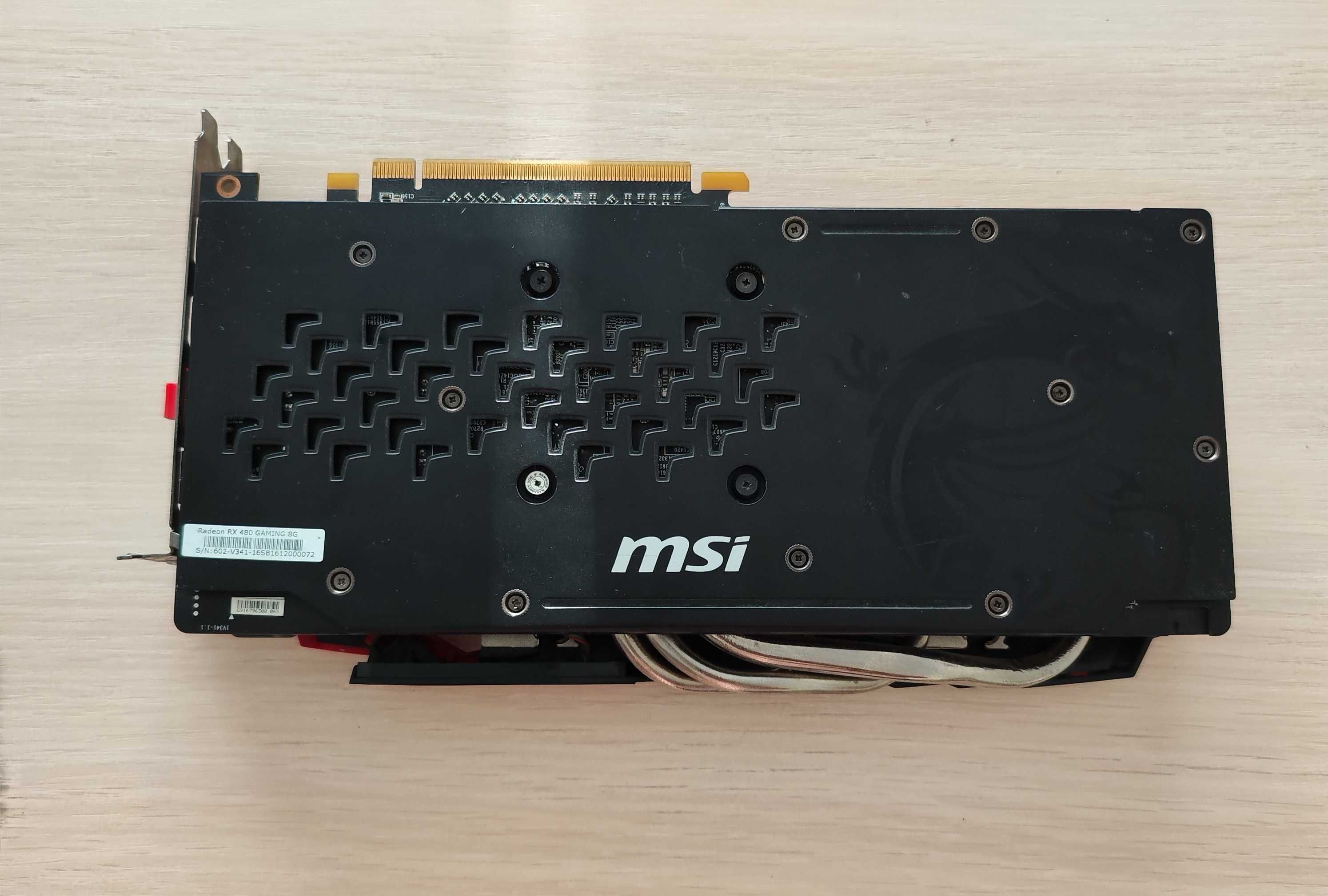 Видеокарта MSI RX 480 Gaming X 8GB