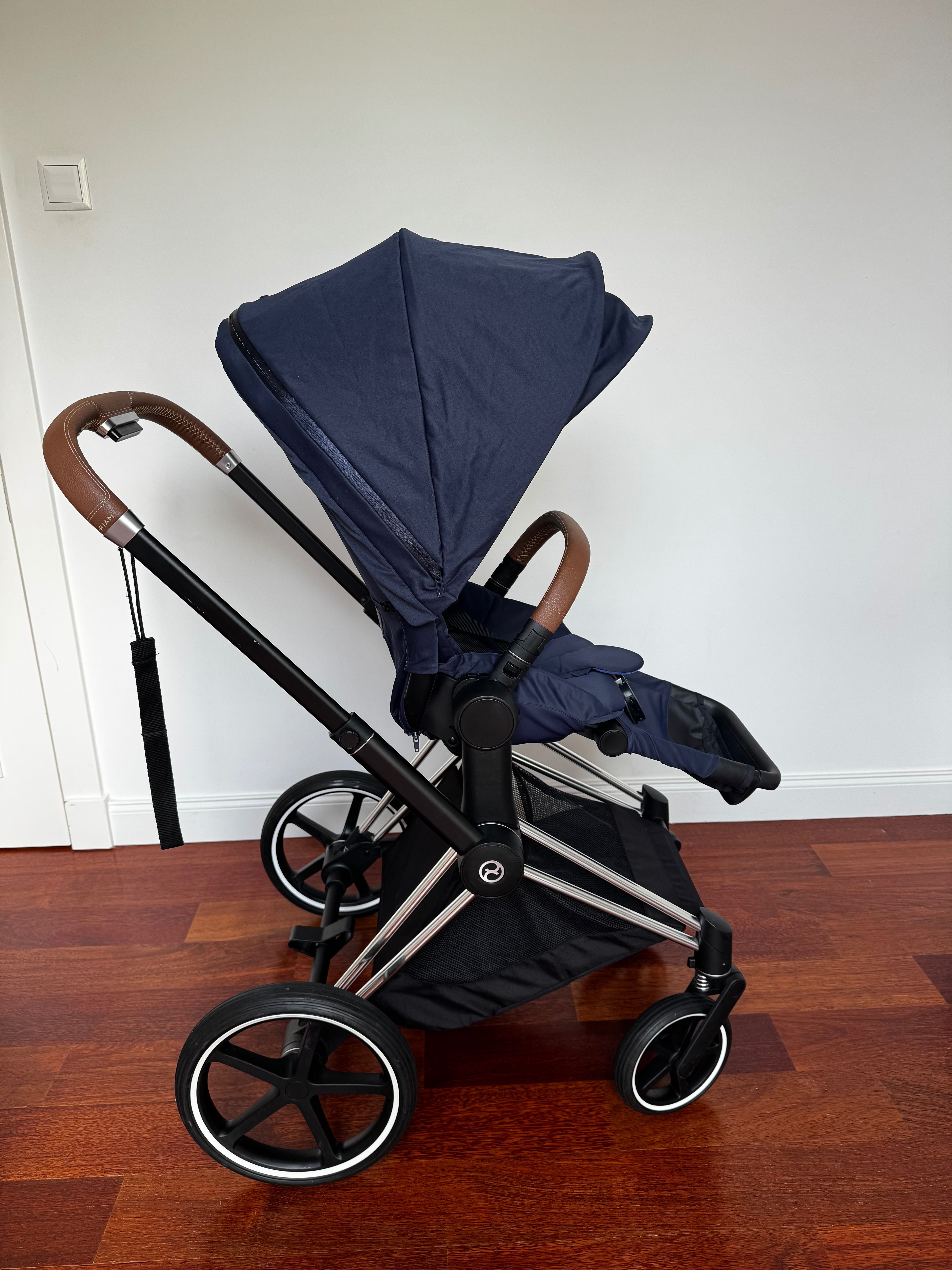 Cybex Priam 2.0 Chrome Brown + Gondola Lux  + Tapicerka Siedziska