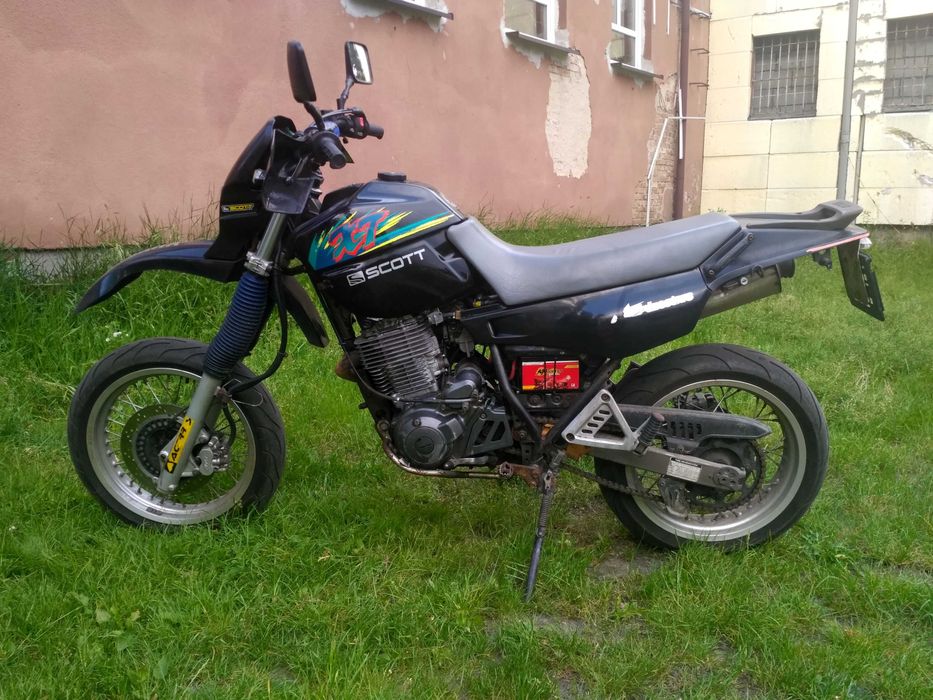 Yamaha XT 600 supermoto wydech Leo Vince SBK, koła SM EXCEL