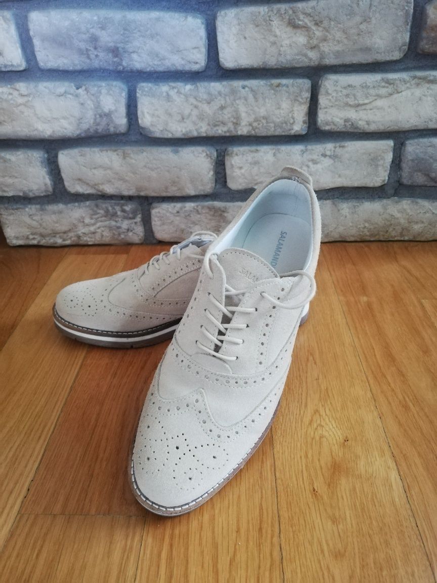 Buty półbuty BROGSY Oxford firmy Salamander r. 39 wiosna