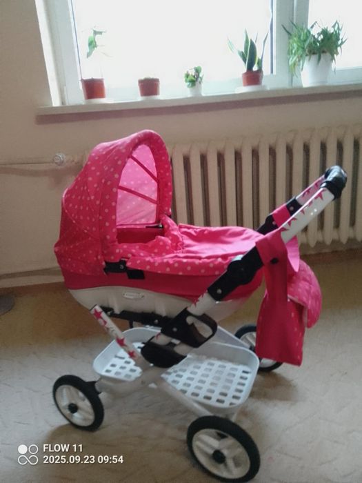 Wózek dla lalek różowy