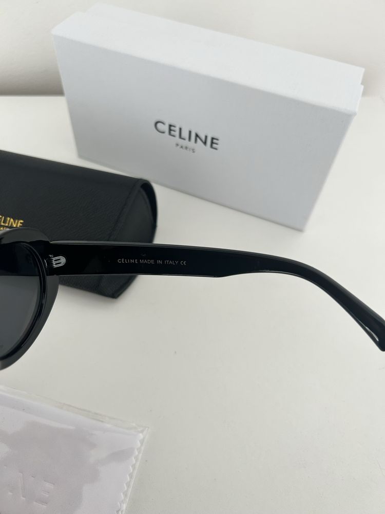 Czarne przeciwsłoneczne okulary „celine”