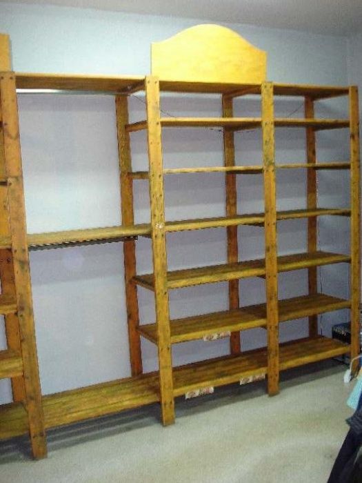 Meble sklepowe drewniane Regały półki