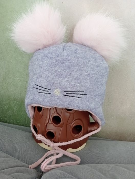 Шапка і шарф зима від 6 місяців до 1.5 року