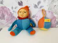 Steiff Rollo Jumping Jack Clown pluszowa zabawka vintage