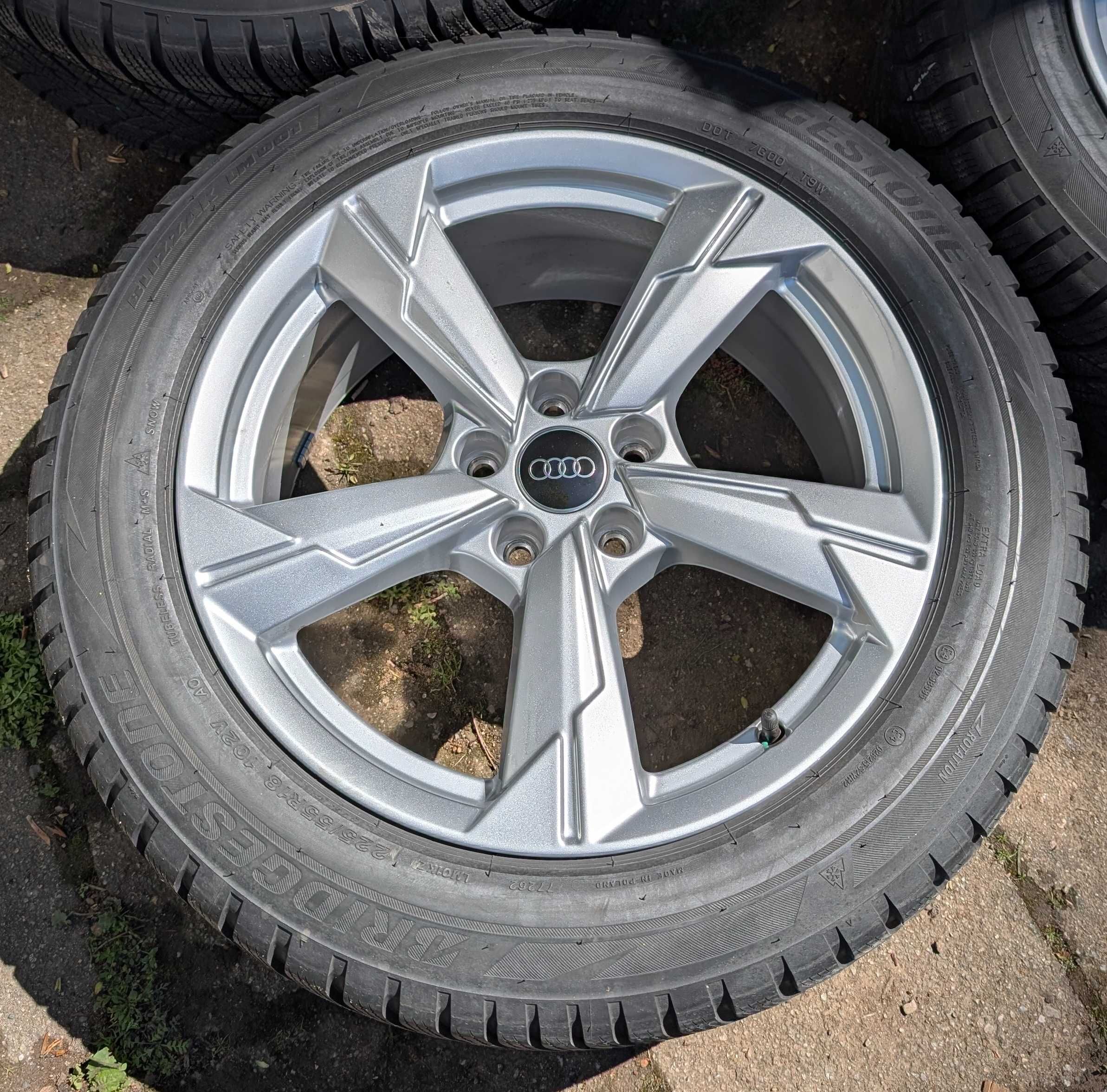 Sprzedam koła alufelgi Audi 18 cali A6 C8 C7 z oponami zima 5x112