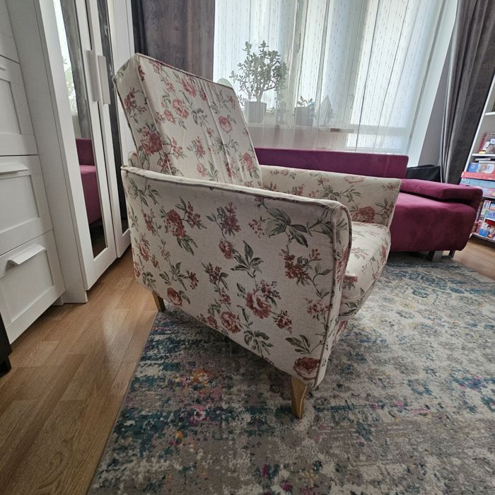 Fotel wypoczynkowy juliett rose staroangielski styl