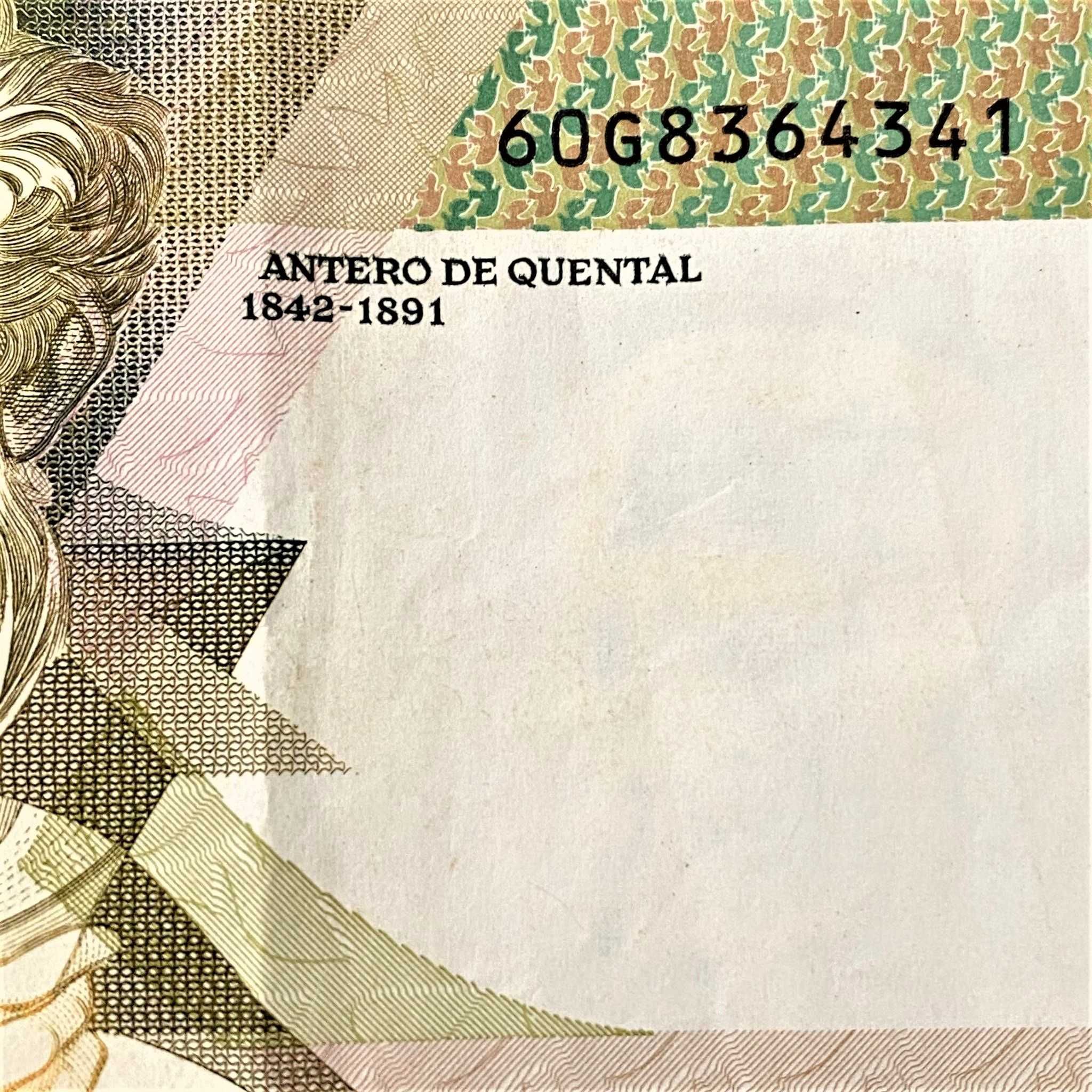 Nota 5000 Escudos 1993 Antero Quental,  P#184F