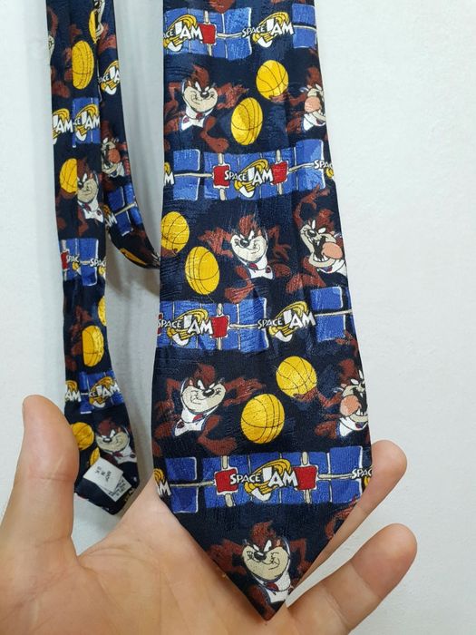 Krawat Space Jam kosmiczny mecz 155cm retro vintage 1997 rok