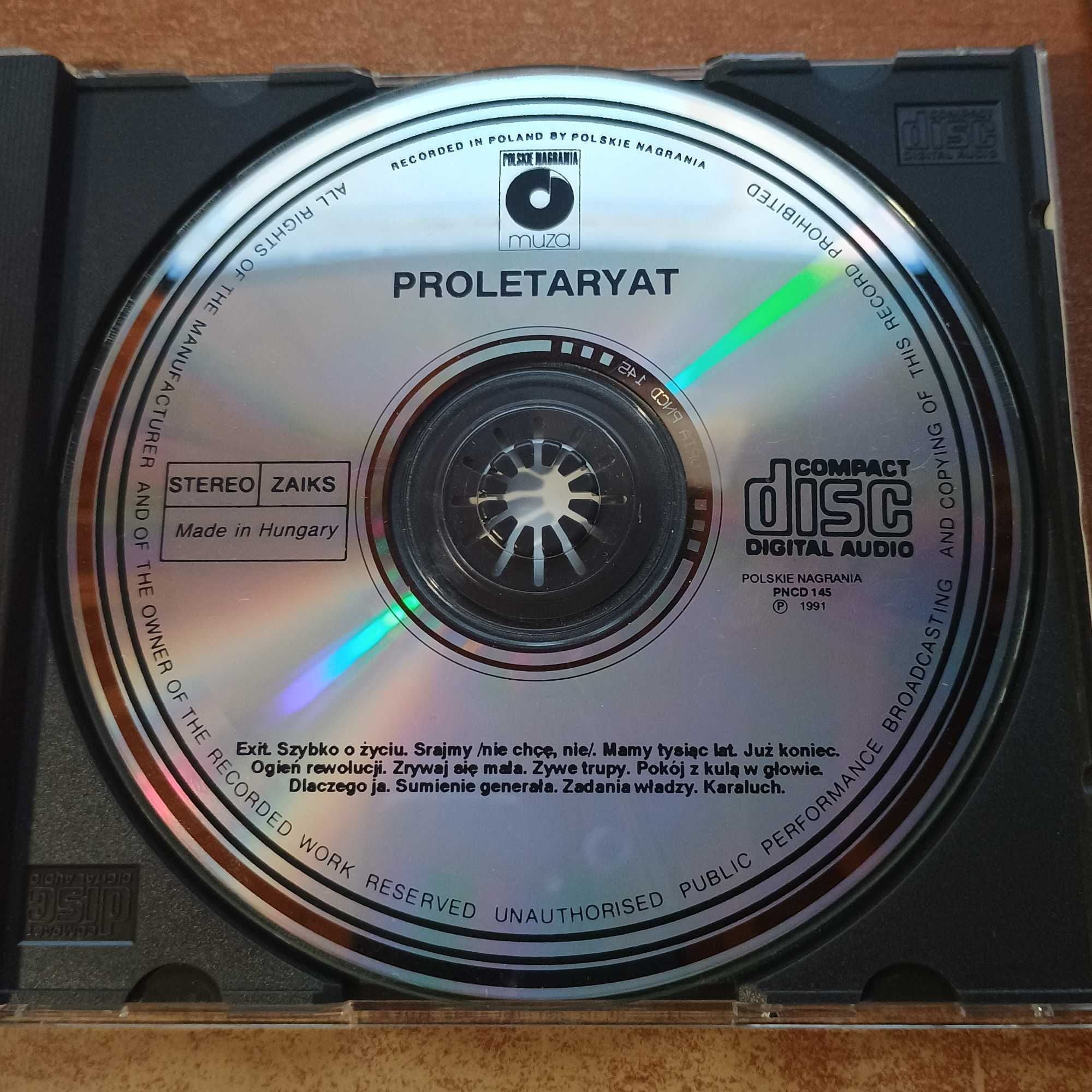 CD Proletaryat ‎– Proletaryat 1991 Polskie Nagrania