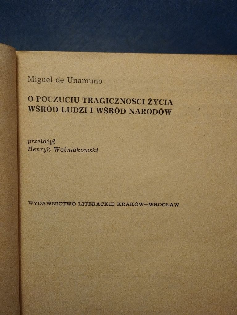 Unamuno o poczuciu tragiczności życia