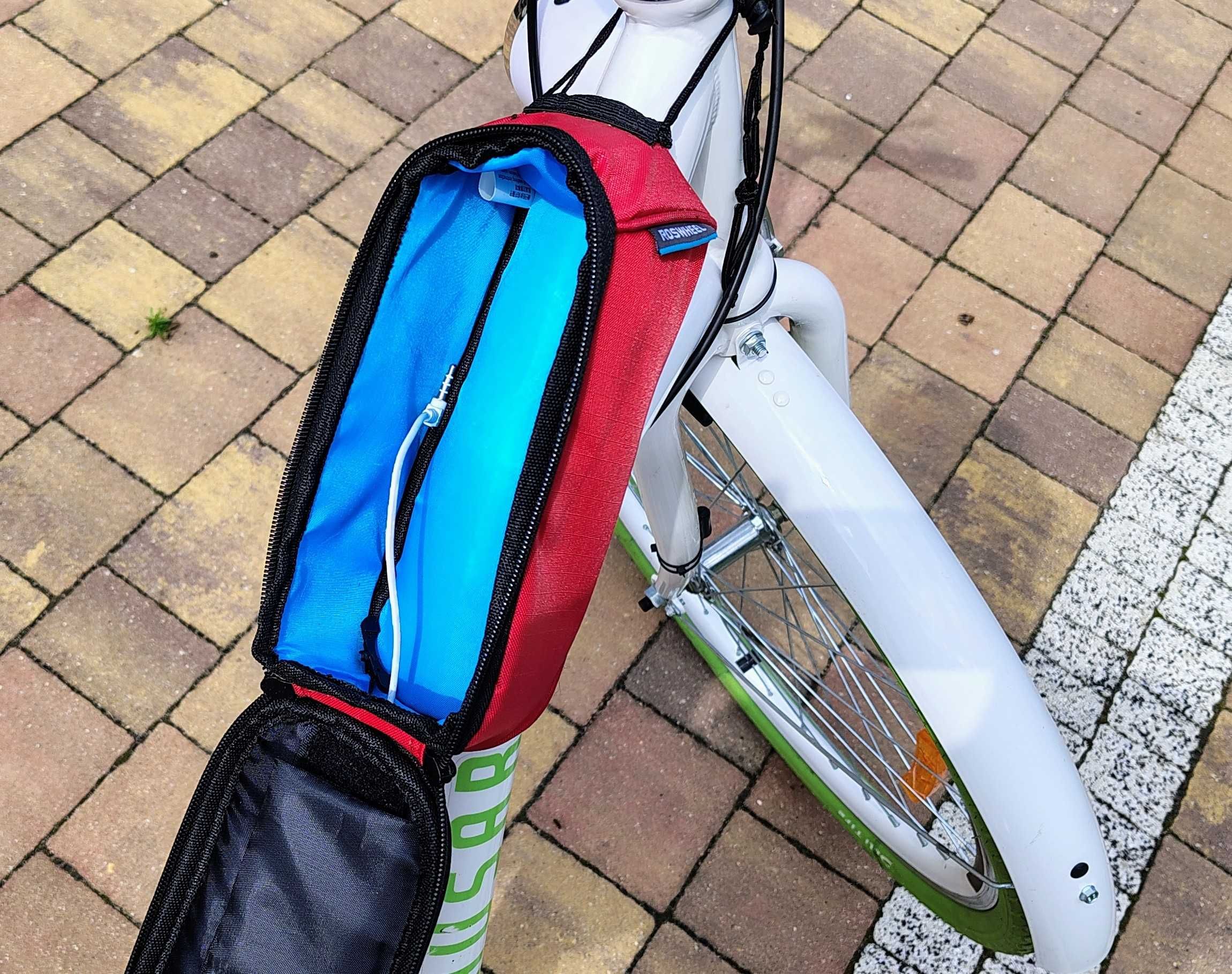 Rower miejski marki HUSAR+dodatki/Koszyk/Torba na telefon-100% Sprawny