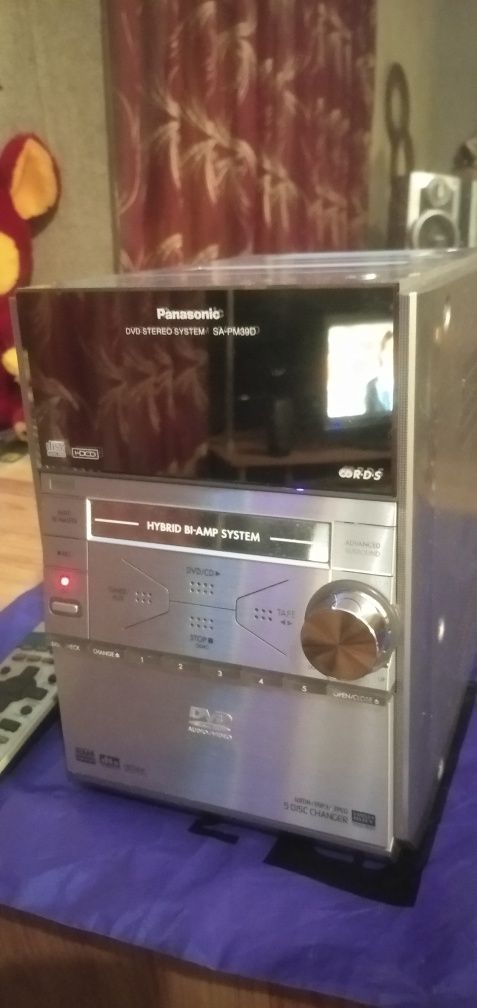 Музыкальный DVD MP3 центр Panasonic на пять дисков