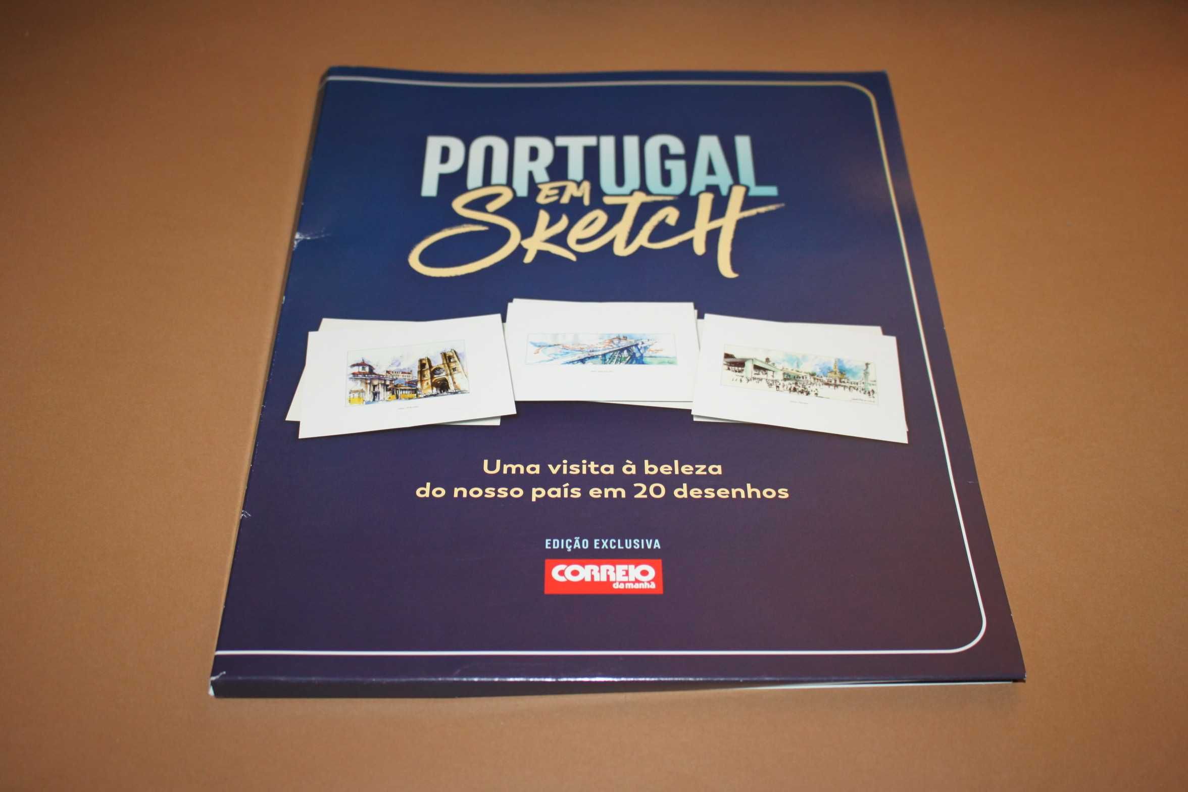 Portugal em Sketch -Uma colecção com 20 gravuras-Correio da manhã