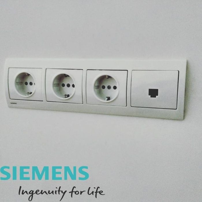 Розетки та вимикачі Siemens Iris