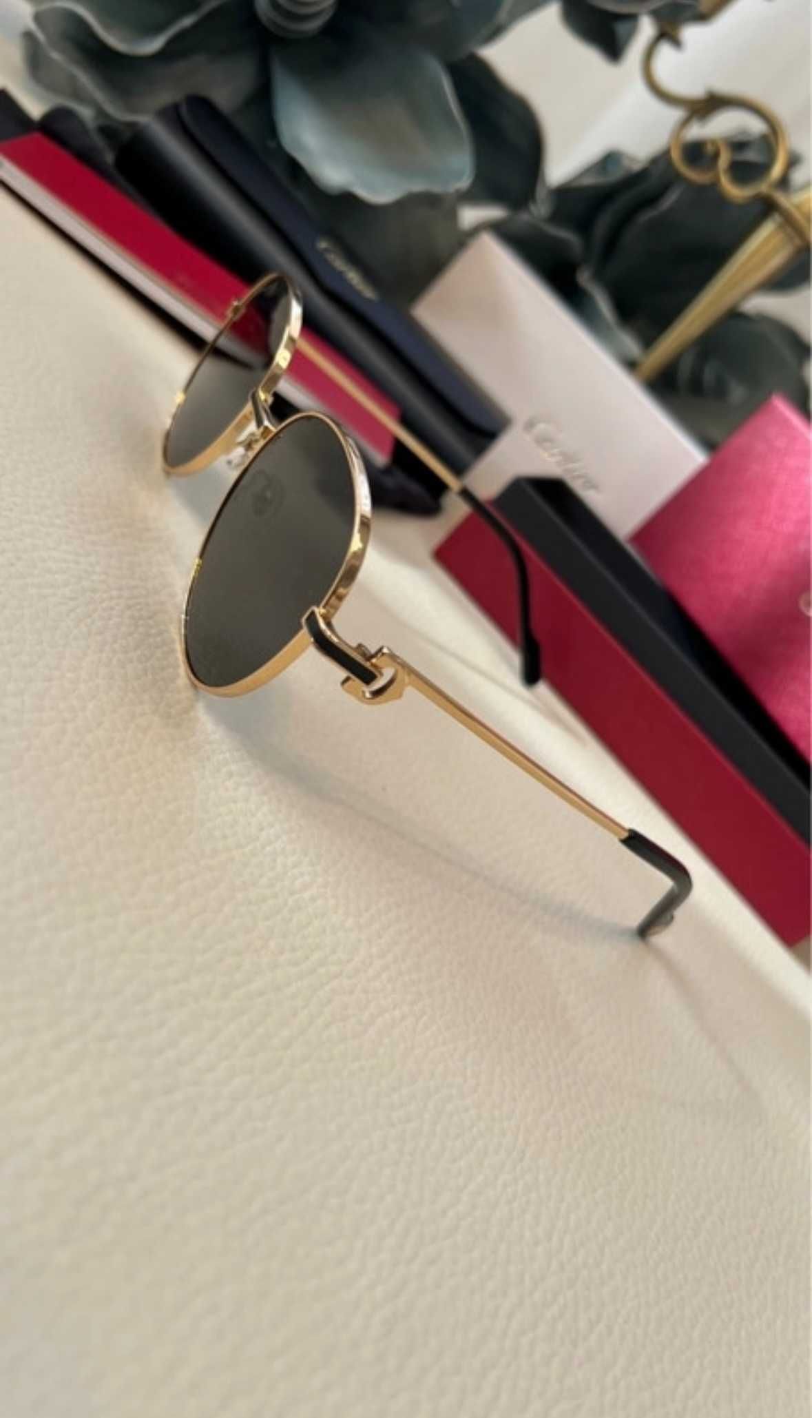 Okulary przeciwsłoneczne Cartier okrągłe