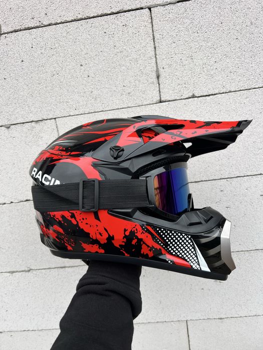 Мотошлем, эндуро шлем, кроссовый шлем, вело шлем, шлем для мотоцикла