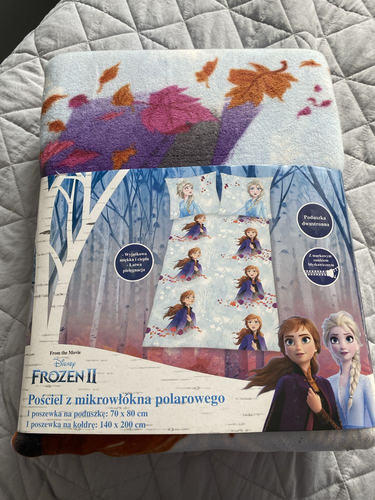 Komplet pościeli dziecięcej Frozen 140x200 + poduszka