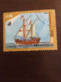 Postage stamp Nicaragua 1982 Nina, Ship.