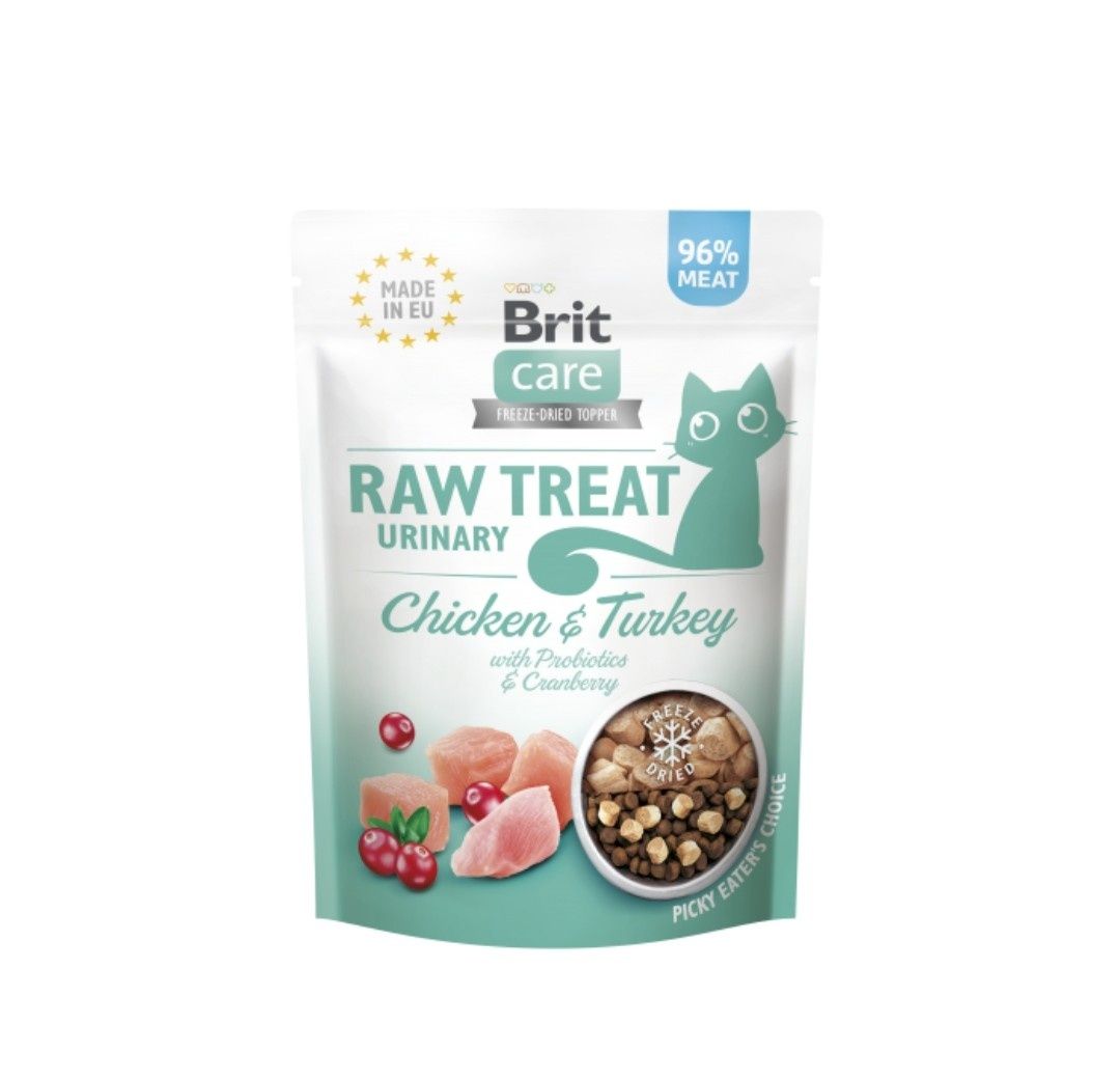 Brit Raw Treat Urinary kurczak I indyk 40g