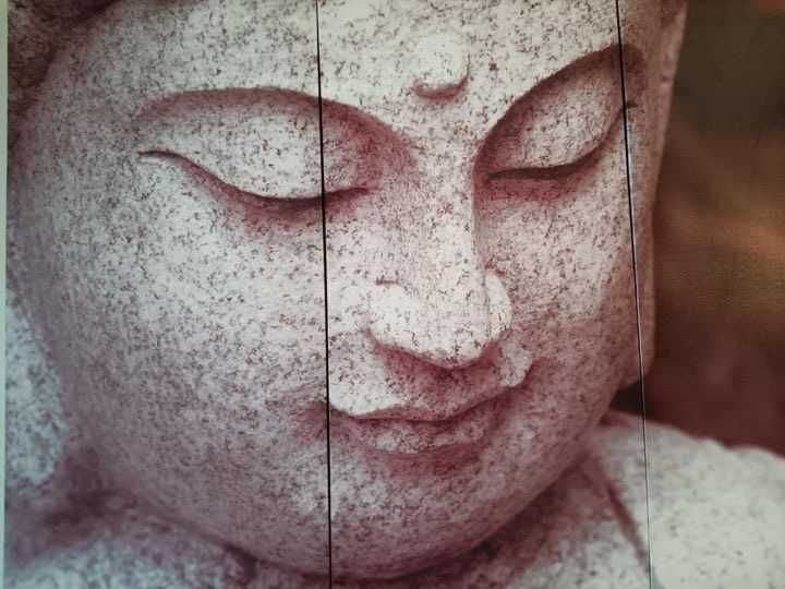 Quadro em tela Buda - tríptico
