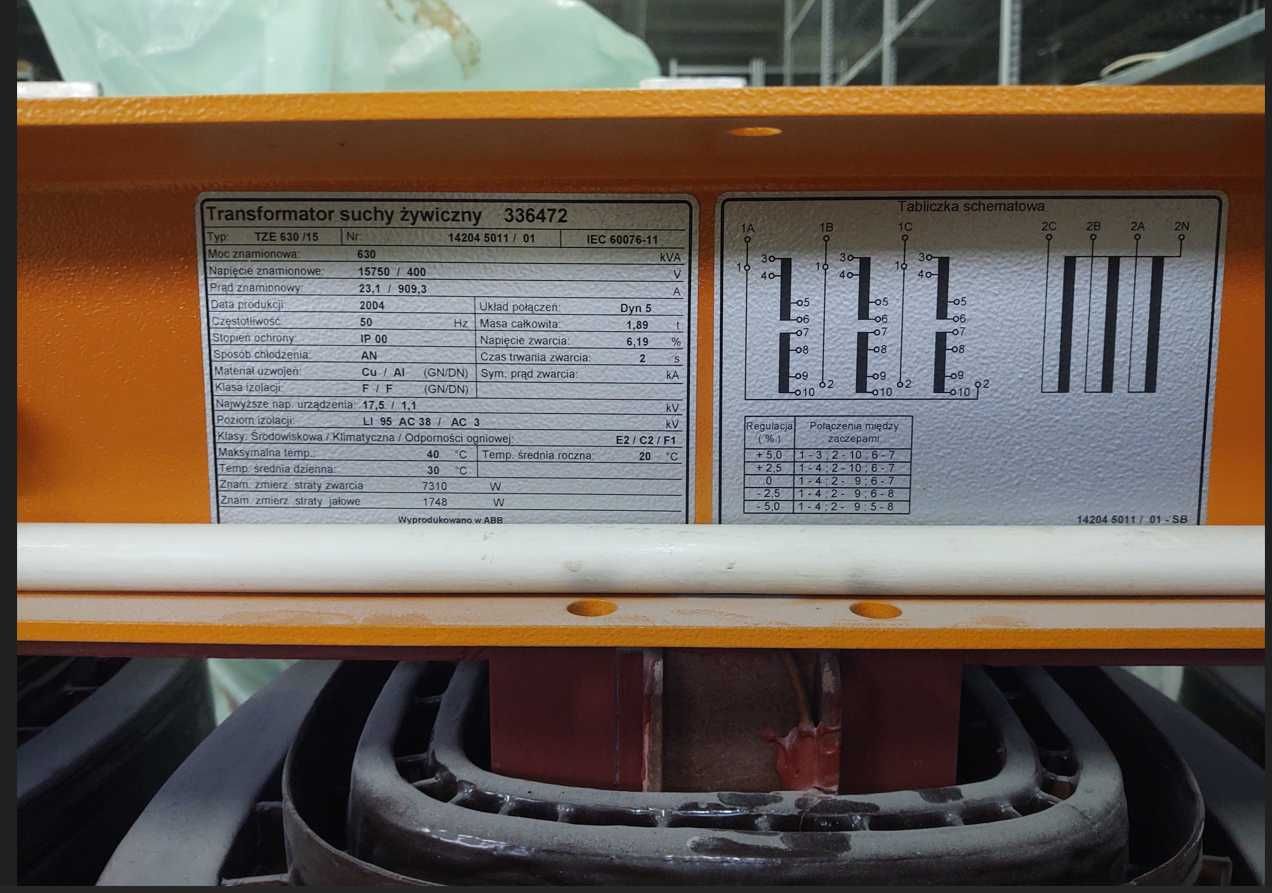 transformator moc 400 kVA