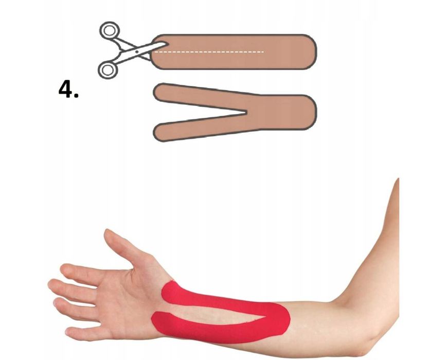 Taśma Kinezjologiczna Tape Kinesiotaping do Kolana Twarzy Plaster 5m