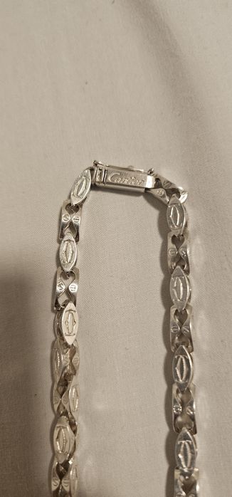 Łańcuszek srebrny wzór Cartier